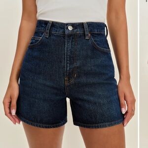 Reformation Saige High Rise 4” Jean Shorts Blue - Size 26